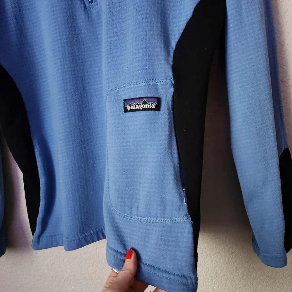 PATAGONIA x VINTAGE 90's USA Made 1/4 Zip Regulator Fleece Jacket in blue M‎ - Picture 6 of 7